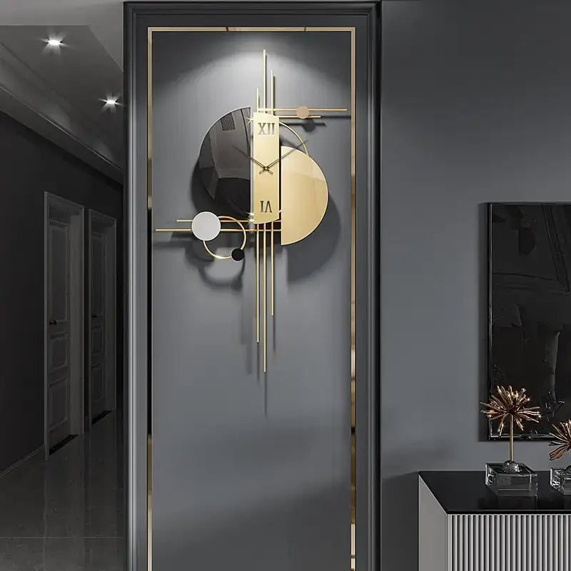 Unique Gold Wall Clock - wall clock