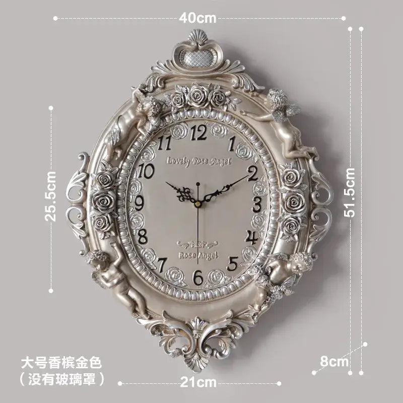 Vintage Baroque Wall Clock - Style 7 / other
