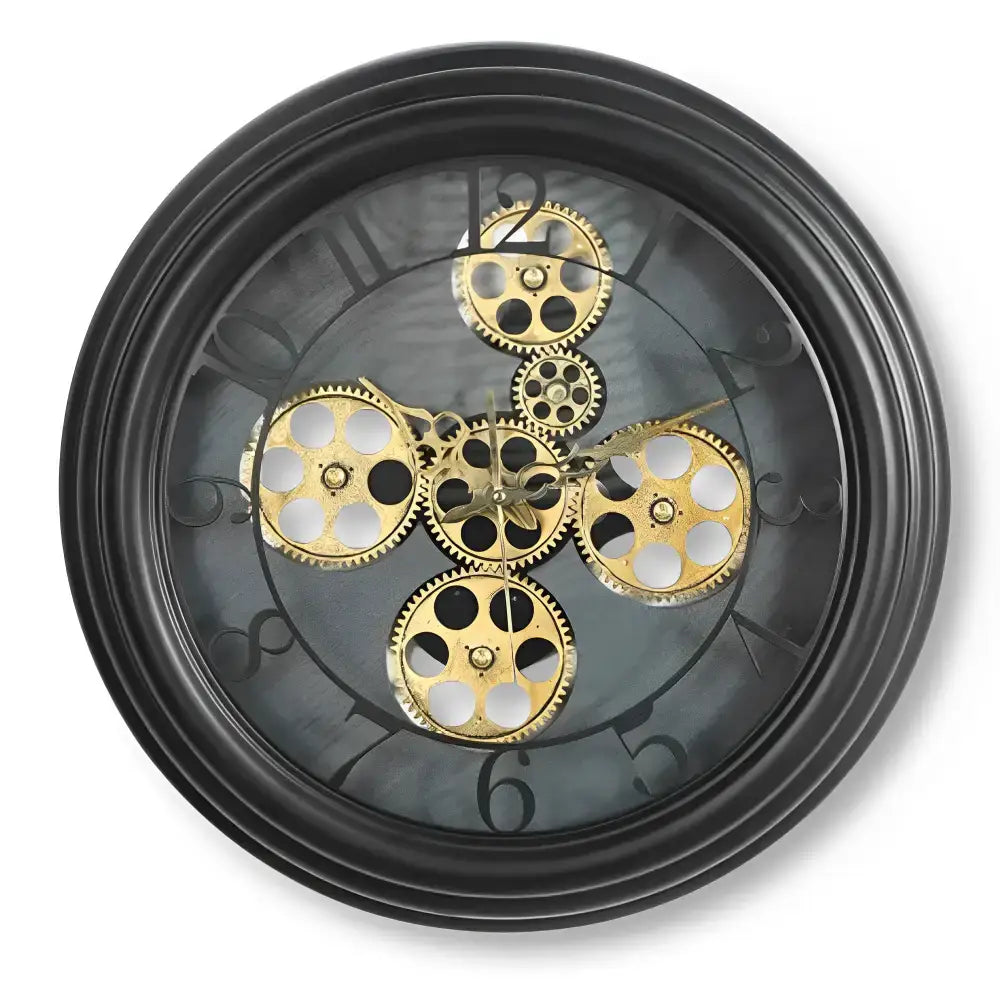 Vintage Black Wall Clock - wall clock