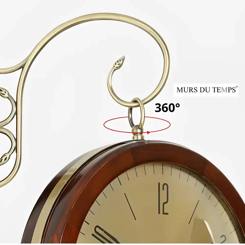 Vintage Double-Sided Wall Clock - wall clock
