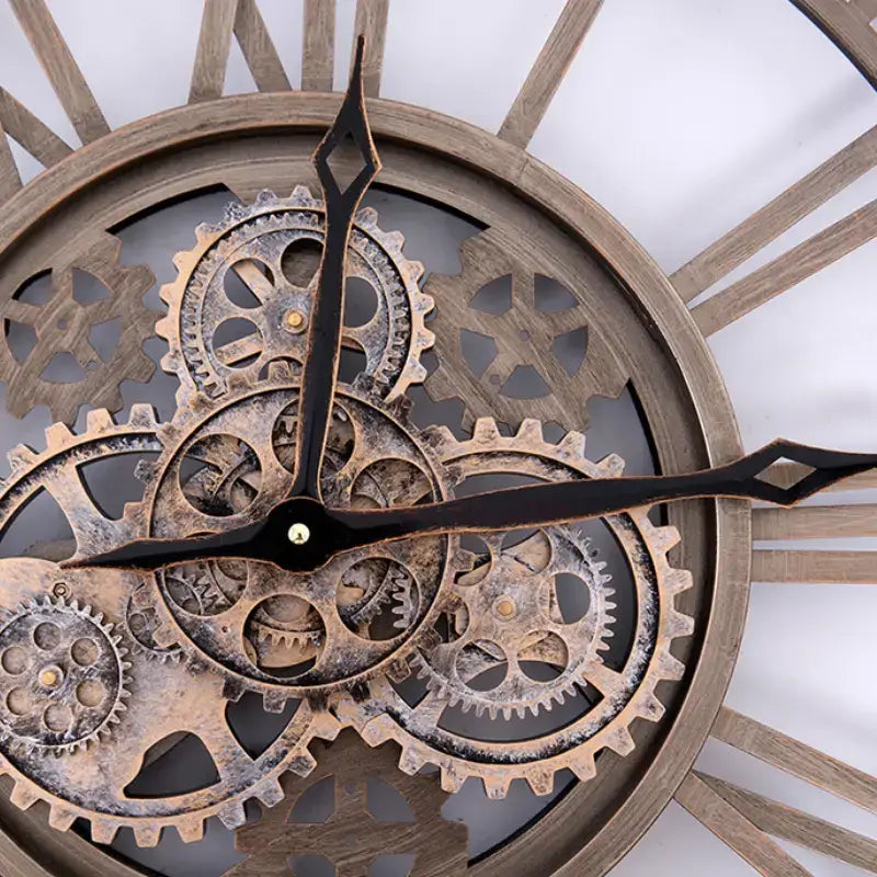 Vintage Gear Mechanism Wall Clock - wall clock