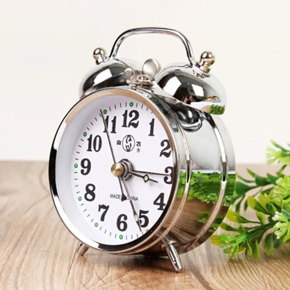 Vintage Gold Alarm Clock - wall clock