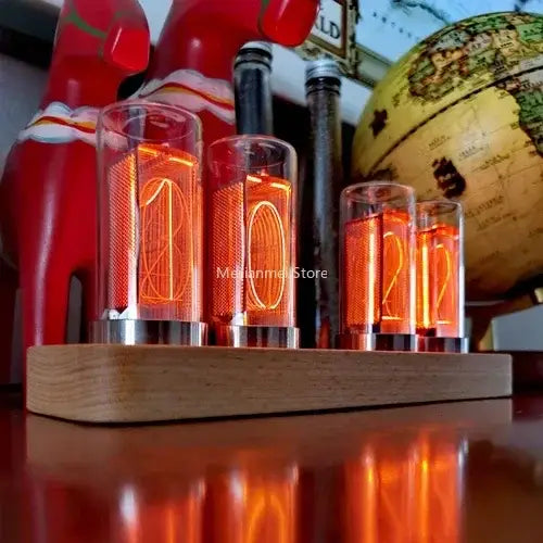 Vintage Nixie Tube Clock Display - 4 tubes de Nixie - wall clock
