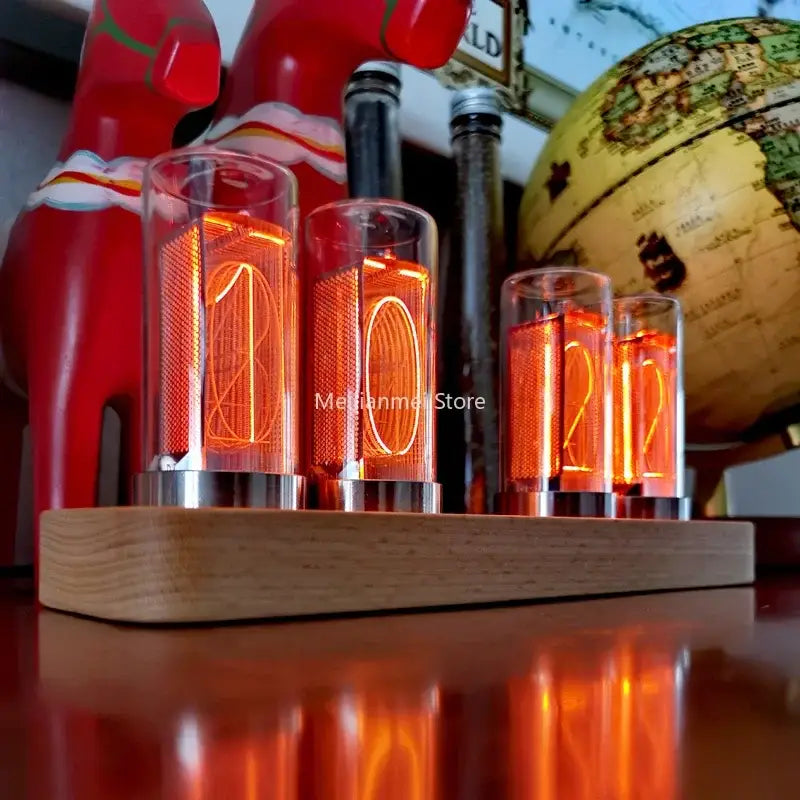 Vintage Nixie Tube Clock Display - wall clock