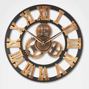 Vintage Roman Gear Wall Clock - wall clock
