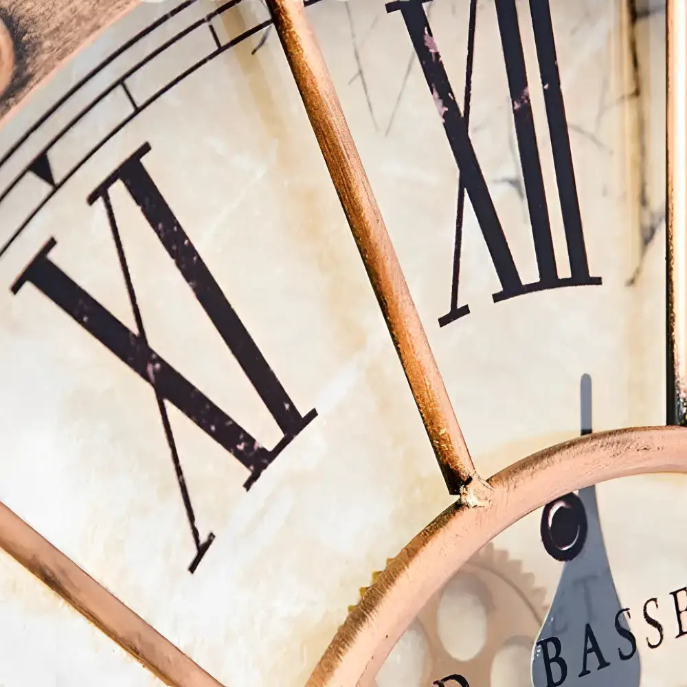 Vintage Steampunk Gear Wall Clock - wall clock