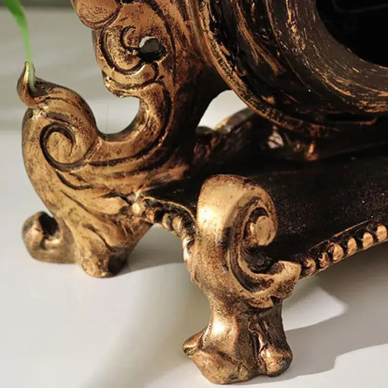 23 cm vintage analog clock displayed on a home office shelf