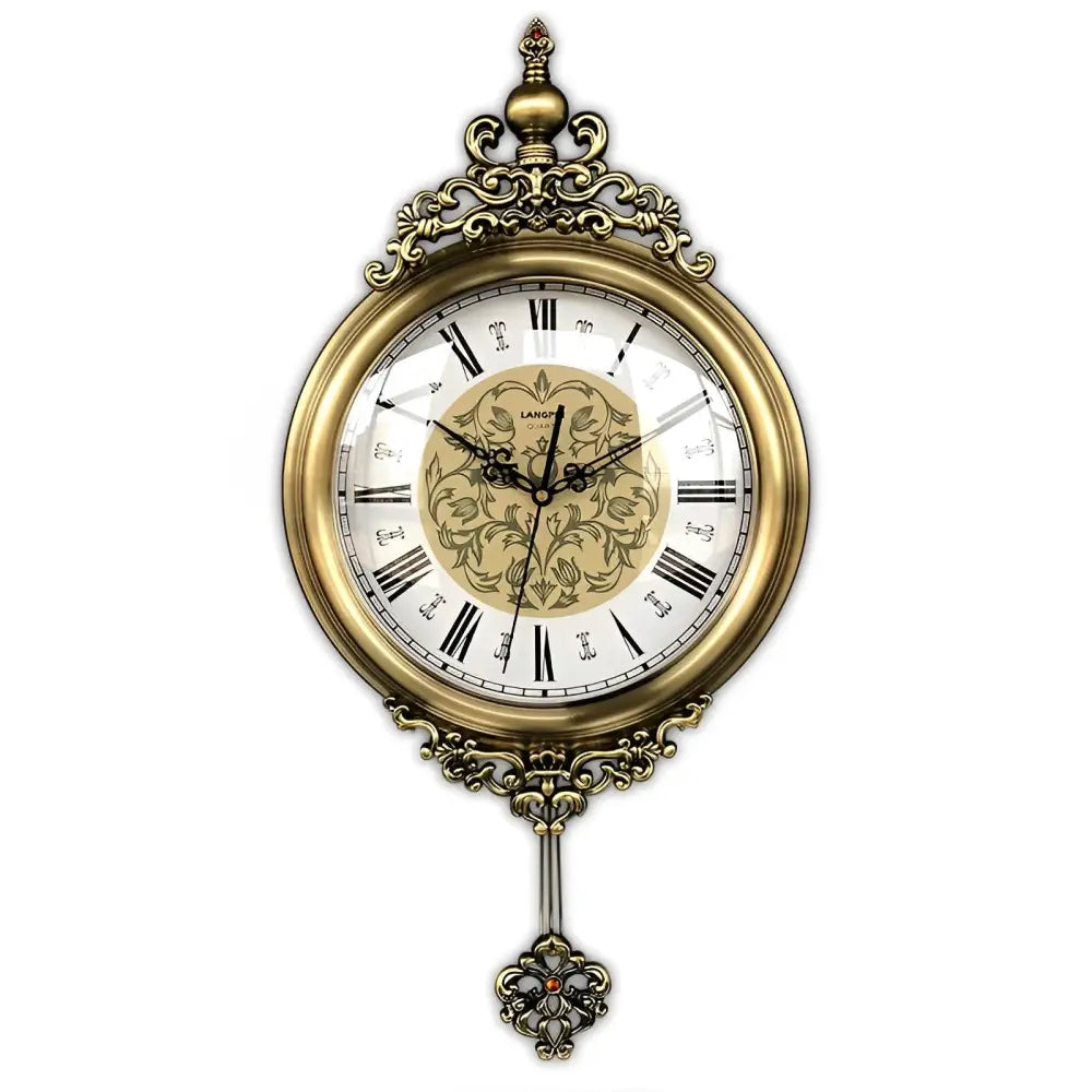 Vintage Wall Clock - Roman Numeral or Arabic Dial, Silent Quartz