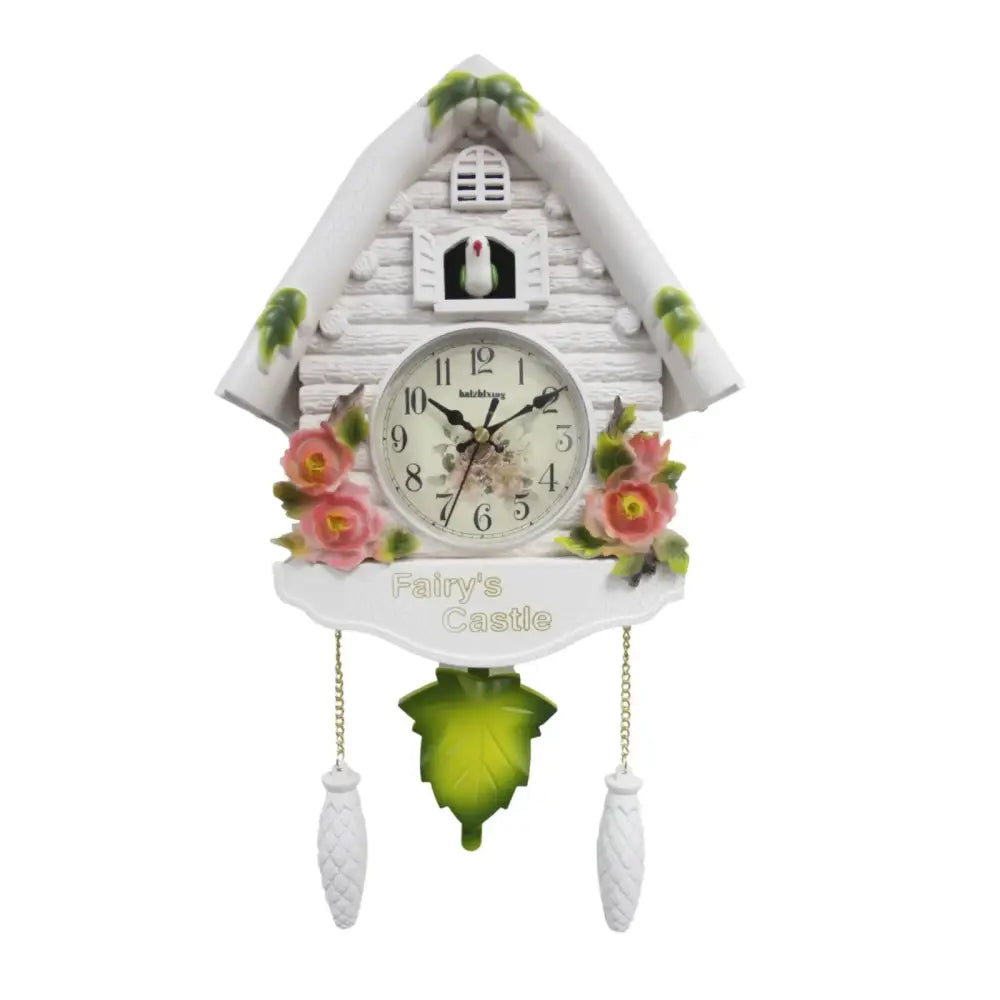 White Cuckoo Clock - Fleurs - Cuckoo Clock