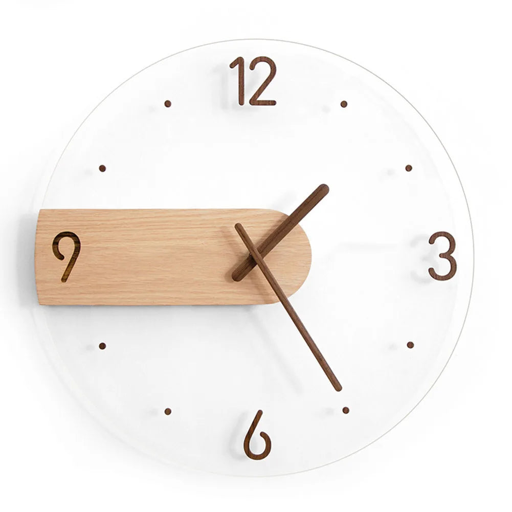 Wood and Acrylic Wall Clock