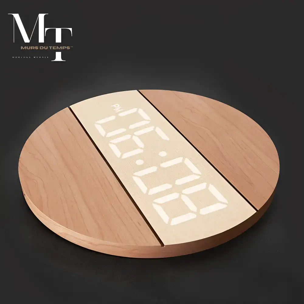 Wooden LED Digital Wall Clock - wall clock