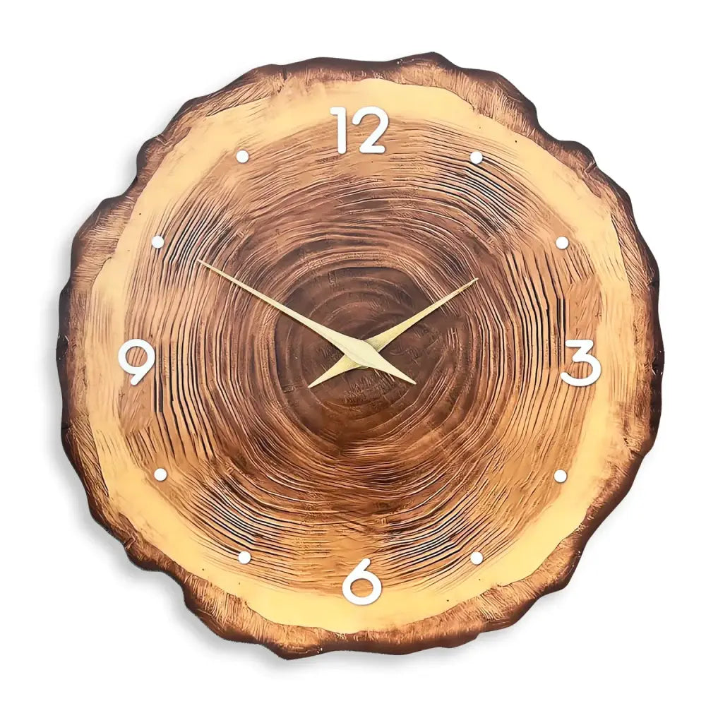 Wooden Ring Veneer Wall Clock