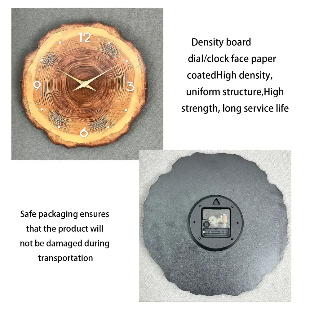 Wooden Ring Veneer Wall Clock